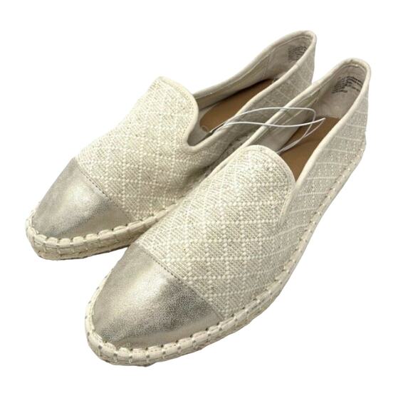 Universal Thread Slip On Espadrille Mule Loafers Women's Size 11 Cream NWT - Picture 6 of 8